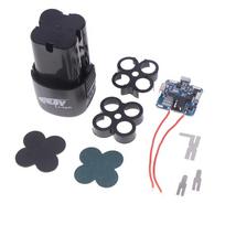 1 Set Electric Tool 18650 Lithium Box Circuit Pack Shell Case Bracket Hand Drill Power Li-Ion Battery Protection Board 16.8V juoda