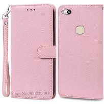 Dėklas Huawei P10 Lite Dėklas Huawei P10 Lite Dėklas-piniginė su atvartu iš odos Huawei P 10 Lite WAS-LX1 LX2 LX3 LX1A Telefonų dėklai For Huawei P10 Lite gray