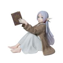 Desktop Cute Frieren Beyond Journey's End Anime Figure Toys PVC Action Figure Model Frieren Reading Action Doll Collection Decor gray