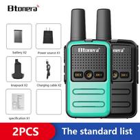 Mini Walkie Talkie BTONERA BT-320 Portable Two Way Radio PMR FRS Radio Comunicador Long Range Kids Walkie-Talkie for Hotel Busin