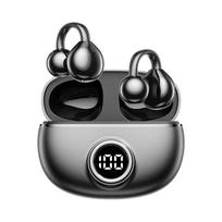 Xiaomi ausinės su klipu, belaidės Bluetooth 6.0, atviro tipo ausinės su 50 val. baterija, itin lengvos, C formos kabliukas, saugus prigludimas, IPX5 atsparumas vandeniui juoda