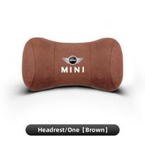 Car Seat Safety Headrest Pad Auto Emblem Neck Pillow For Mini Cooper JCW F54 F55 F56 F57 F60 R50 R52 R53 R55 R56 R57 R58 R59 R60 black