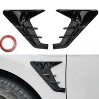 Automobilio šoninės ventiliacijos sparno spoileris Išleidimo angos lipdukas Universalus BMW 1 2 3 4 5 serijai F20 F30 F31 F32 F36 325 330 525 530 X3 X5 Black 2PCS white