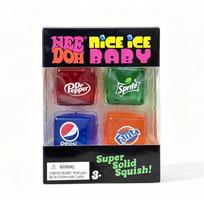 Maltose Needoh Mini Nice Ice Cube  Can Squeeze Toys Soft Squishy Slow Rising Portable Cute For Pocket Relief Anxiety Stress Toy black