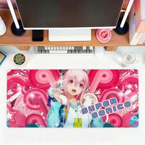 Cute Super Sonico Mouse Pad For Office Gaming And Keyboards NonSlip Large Waterproof 30x80x0.3cm