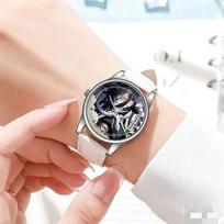 Demon Slayer Wrist Watch Tokitou Muichirou Kochou Shinobu Agatsuma Zenitsu Couple Watches Kawaii Waterproof Sports Watchs Gifts beige
