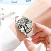 Demon Slayer Wrist Watch Tokitou Muichirou Kochou Shinobu Agatsuma Zenitsu Couple Watches Kawaii Waterproof Sports Watchs Gifts beige