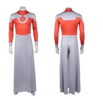Prabangus Neįveikiamas Thragg Cosplay Kostiumas Jumpsuit Apsiaustas Pasirodymui Kaukė Apranga Suaugusiems Vaidmenų Žaidimams Helovinas Karnavalas XL&Other red