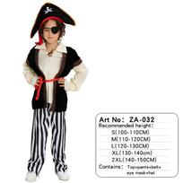 Vaikų Helovino Piratų Kostiumai Berniukams Vaikams Vaikų Pirato Kostiumas Fantasia Infantil Cosplay Apranga S(100-110CM) black