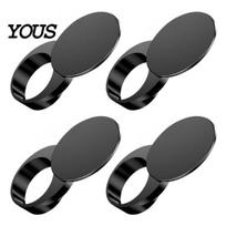 LED indikatoriaus lemputės dangtelis Ray-Ban Meta išmaniesiems akiniams, Apsaugantis nuo akinimo kameros blokavimo lipdukas, Besisukantis tamsinantis lipdukas, Apsauga, privatumas ir komfortas 4pcs juoda