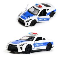 Metalinis žaislinis automobilio modelis policijos automobilis black