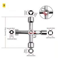 4 krypčių universalus trikampis raktas traukinių, elektrinių, liftų spintelėms, trikampio rakto veržliarakčio keitimas A gray