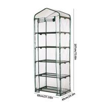 3/4/5 Tiers Garden Greenhouse Cover Plant Flower Growth House Heat Retaining PVC Waterproof Cover Garden Wear-resistant white