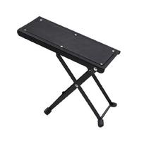 Klasikinės gitaros kojų atrama Metalinė gitaros kojų atrama Pėdos atrama, 4 padėčių reguliuojama 1 black