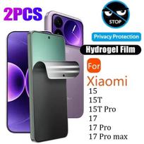 2PCS Full Cover Anti-Spy Hydrogel Film for Xiaomi 17 Pro Max 15T Pro Privacy Screen Protector for Xiaomi 17 15 Peep Proof Film Anti-Spy Hydrogel&Xiaomi 17 pro juoda
