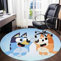 1 vnt. Bluey High Five kėdės kilimėlis biurui, neslystantis, minkštas ir patvarus biuro kilimas interjero dekoravimui 100cm gray