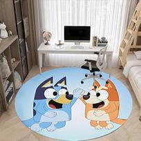 1 vnt. Bluey High Five kėdės kilimėlis biurui, neslystantis, minkštas ir patvarus biuro kilimas interjero dekoravimui 150cm