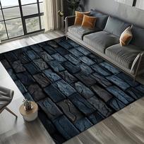 27 Stiliaus Naujas 3D Plytų Akmens Pastato Originalumo Kilimas Kilimėlis Svetainei Miegamajam Namų Dekoras, Vaikams Neslystantis Sofai Durų Kilimėlis 40cm x 60cm gray