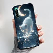 Casing For Sony Xperia 10 V / 10 IV Phone Case Aesthetic Fashion Cute Cat Cartoon Black TPU Silicone Soft Shockproof Back Cover Sony Xperia 10 V