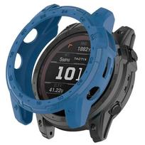 TPU dėklas, skirtas Garmin Fenix 7X Pro 6X 5X Enduro 2, minkštas silikoninis skaidrus dėklas, skirtas Garmin Tactix 7 mėlyna