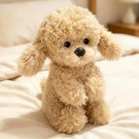 2632Cm Animacinis mielas pliušinis šuo Teddy lėlė pagalvė obuolio galvos dangtelis pudelis gyvūnas minkštas žaislas namų dekoracija dovana vaikams about 26cm beige