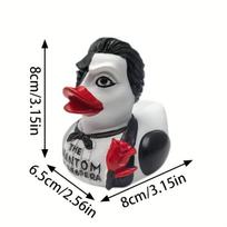 Creative Home Decor Opera Stage Performance Duck Statue Ornament Gift Collectible Decoration gray