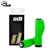 ODI Mountain Bike Grips Silicone Lock-On Handlebar Grip Road Folding Comfort Anti-Slip Green Pair black