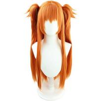 Eva Asuka Wig Imported Premium Fibers Natural Appearance Soft Texture Perfect For Cosplay And Parties LightBrown orange