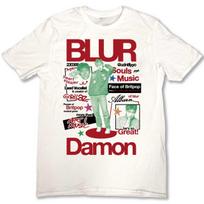 Blur Band Damon Albarn SHirt Shirt Unisex S-5XL Reprint TR485 XXL white