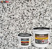 IsolBau Mosaic Plaster Set Mosaikputz BP10 20kg + Quartz Primer Quarzgrund 4kg