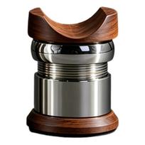Garsiakalbio maitinimo laido stovas su apvaliais laikikliais stalui, Hi-Fi sistemoms, namų garsiakalbiams, maitinimo laidų tvarkymui, vibraciją izoliuojantis Height 42mm black