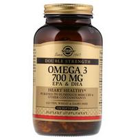 Solgar Double Strength Omega-3 700mg Softgels Gluten Free 120 Tablets 1 pcs