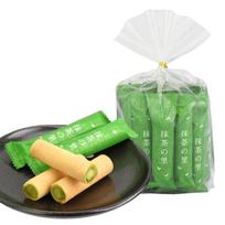 Uji Tea Garden Cream Roll Matcha Village Bulk Pack Crispy Texture Rich No Additives Coloring Individually Wrapped Souvenir Mild Sweetness (22 pieces) green