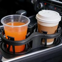 Car Cup Holder Expander 2-In-1 Dual Cup Holder Adapter Adjustable Car Drink Holder Organizer Auto Interior Accessories one size white