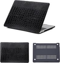 Compatible with MacBook Pro alligator leather hard case compatible with M4/M3/M2/M1 Max A2442/A2779/A2918/A2992/A3112/A3185/A3401 2021-2025 Black juoda