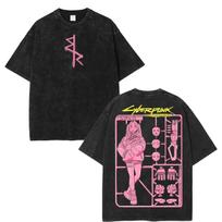 Rebecca Cyberpunk Edgerunners Vintage Graphic Anime T-Shirt XL black