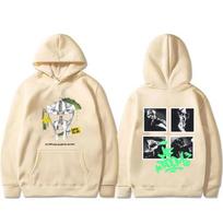 Limited Rapper Mf Doom Madvillainy The Illest Villain Graphic Hoodie Men Women Hip Hop Oversized Streetwear Pullover Tracksuit Female Male Clothing XXL juoda