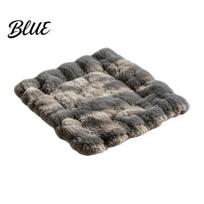 Soft Pet Supplies for Pets Faux Fur Mat, Warm Cat Sleeping Pad with Non-slip Bottom, Durable Mat Home Self-Warming Fuzzy Cozy Bed Dogs Cats, S pilka