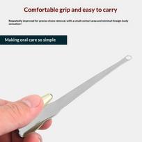 1Pcs Ear Wax Tonsil Stone Remover Tool Led Light Stainless Steel Oral Cleaning Care Tools One Size black