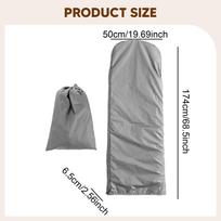 Cover for Folding Ladder, Practical Storage Bag to Protect Furniture, Ideal Parks, Lawns, 50x174x6.5cm pilka spalva