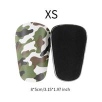 2 Pieces Soccer Shin Guards Leg Protection Protective Gear Calf Board for Adults XS black