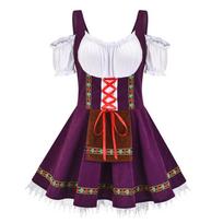Oktoberfest Costume for Women German Bavarian Traditional Dirndl Dress Octoberfest Festivals Beer Girl Costume L