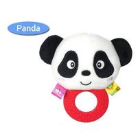 Gyvūnėlio rankinis barškutis kramtukas Beždžionėlė Pelėda Panda Minkštas BB Muzikinis žaidimų draugas Pliušinė lėlė Edukacinis žaislas panda black