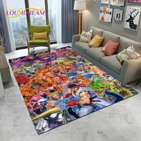 SF Retro Žaidimas Street Fighter Žaidėjo Kilimas Kilimas Namams Svetainei Miegamajam Sofai Durų Kilimėlis Dekorui, Vaikų Zonos Kilimas Neslystantis Grindų Kilimėlis 70x100cm