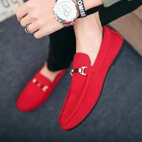 Aukštos kokybės vyriški slip-on mokasinai Vasaros vyriški batai Lengvi plokščiapadžiai Vyriški vaikščiojimo batai Suede odos minkšti vairavimo mokasinai 46 red