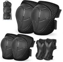 Kids/Youth Knee Pads and Elbow Pads Set with Wrist Guards for 4-16 Years Skateboard Roller Skating Skiing Rollerblading Cycling juoda