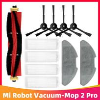 Replacement for Xiaomi Mi Robot Vacuum-Mop 2 Pro MJST1S Spare Parts Roller Side Brush Hepa Filter Mop Cloth Refill Package