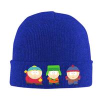 South-Parks Cartoon Knitted Caps for Women Unisex Skullies Beanies Winter Hats Acrylic CartUnisex Kyle Stan Crochet Caps One Size blue