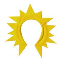 Žvaigždžių Mėnulio Saulės Galvos Juosta Moterims Mergaitėms Vaikams Plaukų Aksesuaras Audinio Tiara Helovinas Scena Vestuvės Cosplay Galvos Apdangalas sun yellow