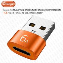 10A 240W 120W 6A OTG USB 3.0 to Type C Adapter USB C Male to USB Female Converter Fast Charging Data Transfer OTG for Laptop